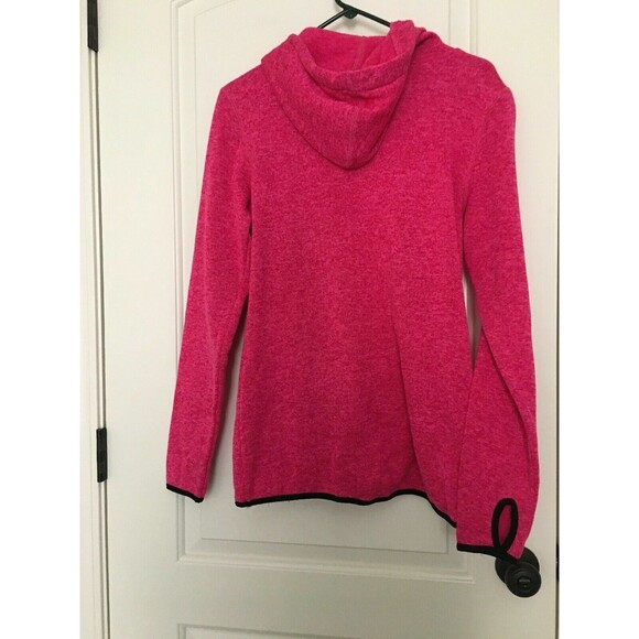 Danskin Now Women's Active Sweater Hoodie w/ Thumb Holes Size M 8-10 Pink Black - Picture 7 of 10